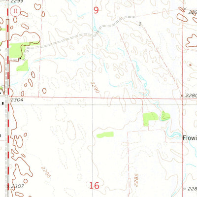 United States Geological Survey Abbott Ranch, NE (1981, 24000-Scale) digital map