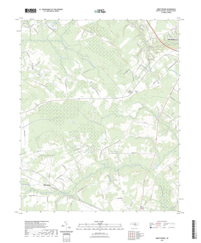United States Geological Survey Abbottsburg, NC (2022, 24000-Scale) digital map