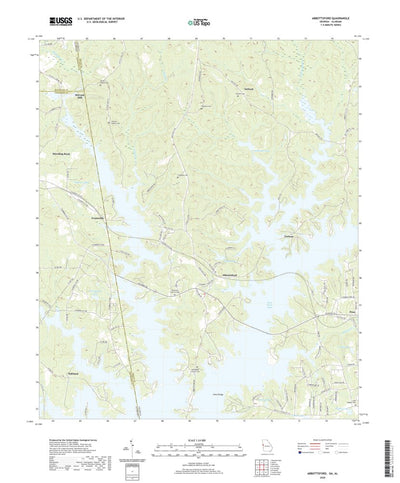 United States Geological Survey Abbottsford, GA (2020, 24000-Scale) digital map