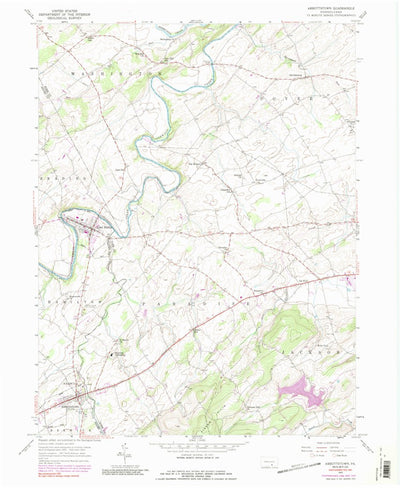 United States Geological Survey Abbottstown, PA (1953, 24000-Scale) digital map