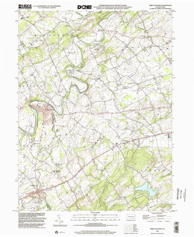 United States Geological Survey Abbottstown, PA (1999, 24000-Scale) digital map