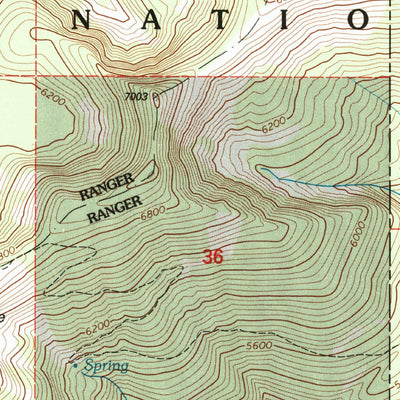 United States Geological Survey Abercrombie Mountain, WA (1992, 24000-Scale) digital map
