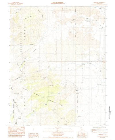 United States Geological Survey Aberdeen, CA (1985, 24000-Scale) digital map