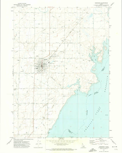 United States Geological Survey Aberdeen, ID (1971, 24000-Scale) digital map