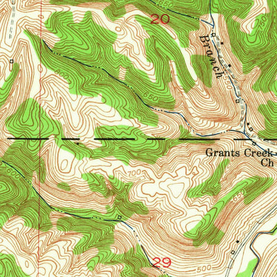 United States Geological Survey Aberdeen, IN-KY (1953, 24000-Scale) digital map
