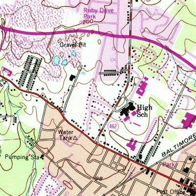 United States Geological Survey Aberdeen, MD (1953, 24000-Scale) digital map