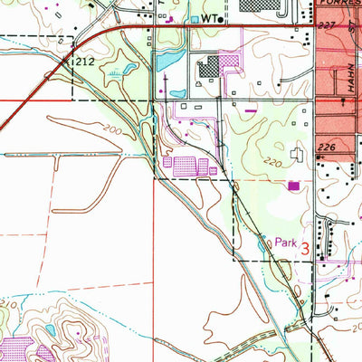 United States Geological Survey Aberdeen, MS (1992, 24000-Scale) digital map