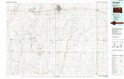 United States Geological Survey Aberdeen, SD (1985, 100000-Scale) digital map