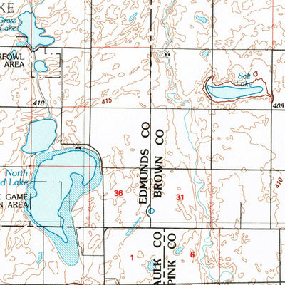 United States Geological Survey Aberdeen, SD (1985, 100000-Scale) digital map