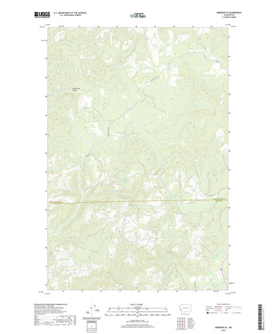 United States Geological Survey Aberdeen SE, WA (2020, 24000-Scale) digital map