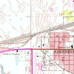 United States Geological Survey Aberdeen West, SD (1960, 24000-Scale) digital map