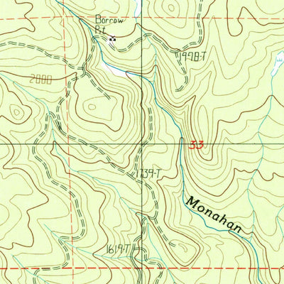 United States Geological Survey Abernathy Mountain, WA (1986, 24000-Scale) digital map