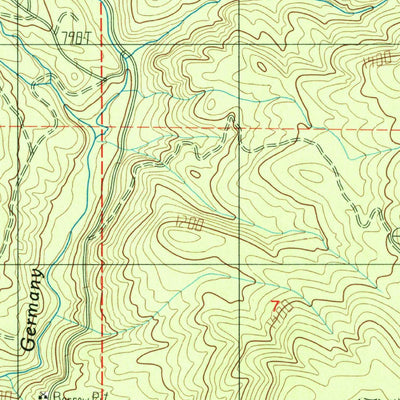 United States Geological Survey Abernathy Mountain, WA (1986, 24000-Scale) digital map