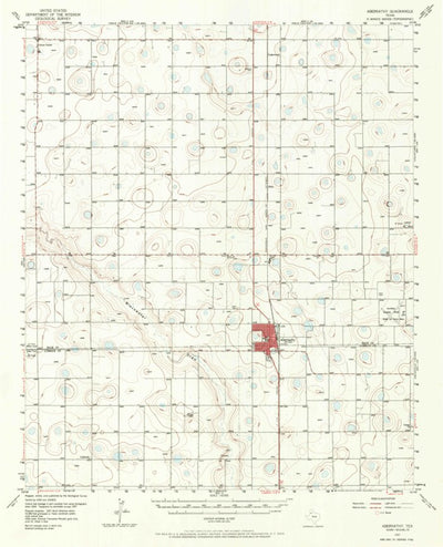 United States Geological Survey Abernathy, TX (1957, 62500-Scale) digital map