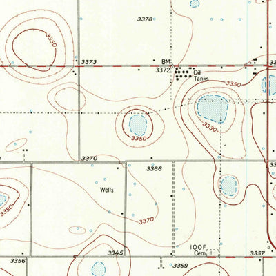 United States Geological Survey Abernathy, TX (1957, 62500-Scale) digital map