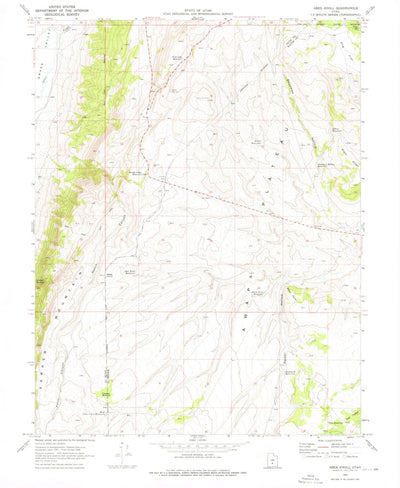 United States Geological Survey Abes Knoll, UT (1969, 24000-Scale) digital map