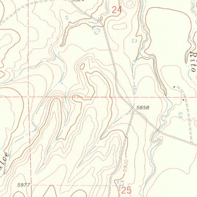 United States Geological Survey Abeyta, CO (1971, 24000-Scale) digital map