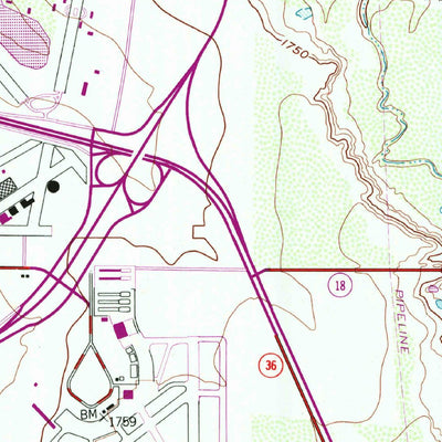 United States Geological Survey Abilene East, TX (1957, 24000-Scale) digital map