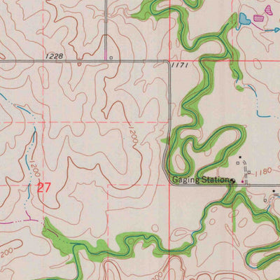 United States Geological Survey Abilene SW, KS (1963, 24000-Scale) digital map
