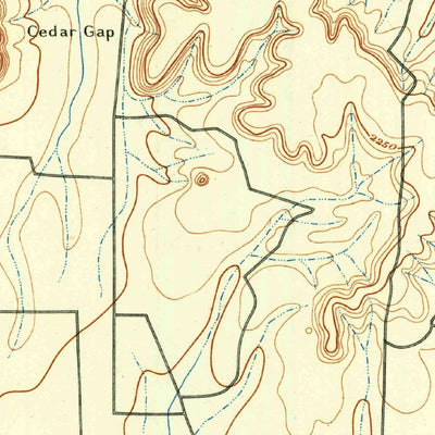 United States Geological Survey Abilene, TX (1890, 125000-Scale) digital map