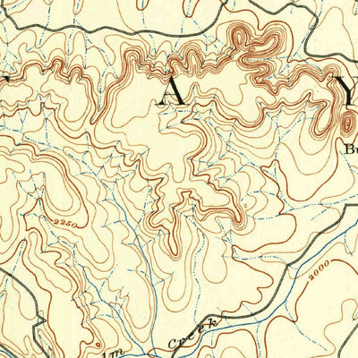 United States Geological Survey Abilene, TX (1890, 125000-Scale) digital map