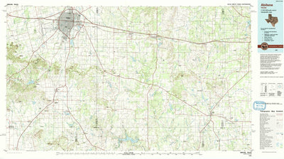 United States Geological Survey Abilene, TX (1985, 100000-Scale) digital map