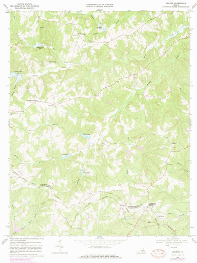 United States Geological Survey Abilene, VA (1968, 24000-Scale) digital map