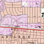 United States Geological Survey Abilene West, TX (1957, 24000-Scale) digital map