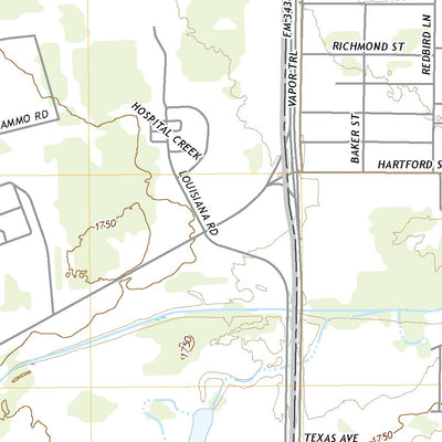 United States Geological Survey Abilene West, TX (2022, 24000-Scale) digital map