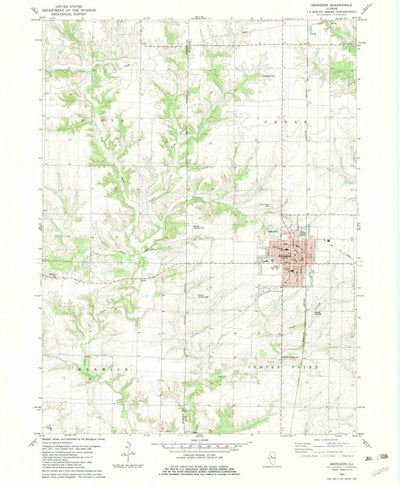 United States Geological Survey Abingdon, IL (1982, 24000-Scale) digital map