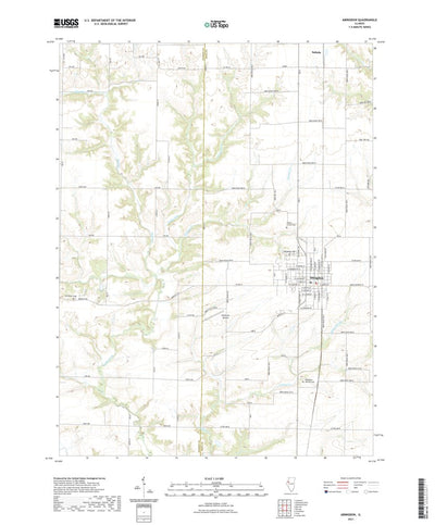 United States Geological Survey Abingdon, IL (2021, 24000-Scale) digital map