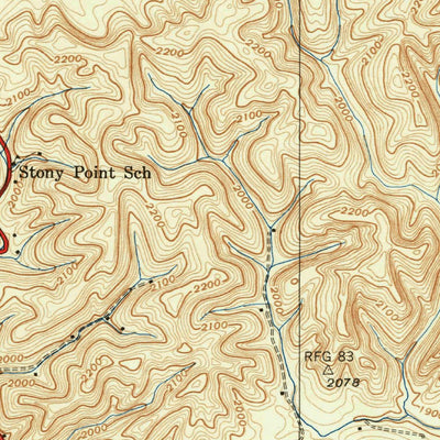 United States Geological Survey Abingdon, VA (1939, 24000-Scale) digital map