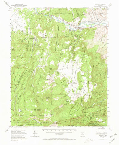 United States Geological Survey Abiquiu, NM (1953, 62500-Scale) digital map