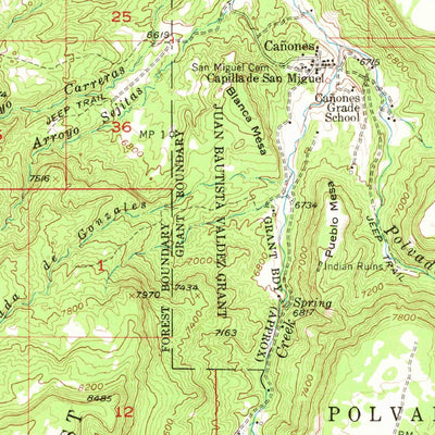 United States Geological Survey Abiquiu, NM (1953, 62500-Scale) digital map