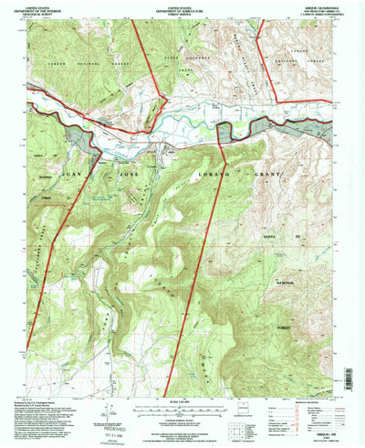 United States Geological Survey Abiquiu, NM (1995, 24000-Scale) digital map