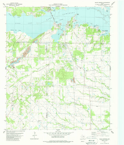 United States Geological Survey Ables Springs, TX (1979, 24000-Scale) digital map