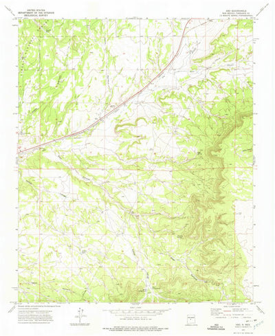 United States Geological Survey Abo, NM (1972, 24000-Scale) digital map