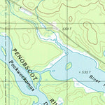United States Geological Survey Abol Pond, ME (1988, 24000-Scale) digital map