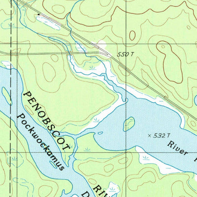 United States Geological Survey Abol Pond, ME (1988, 24000-Scale) digital map