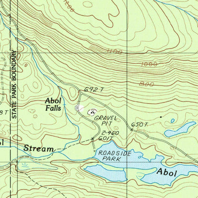 United States Geological Survey Abol Pond, ME (1988, 24000-Scale) digital map