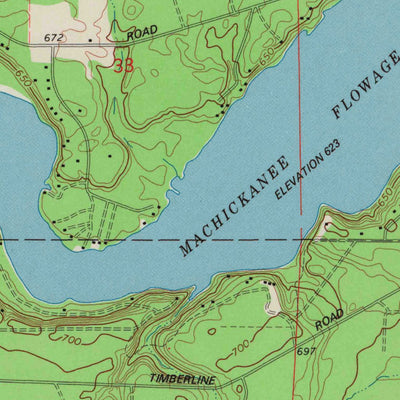 United States Geological Survey Abrams, WI (1974, 24000-Scale) digital map