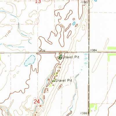 United States Geological Survey Absaraka, ND (1967, 24000-Scale) digital map