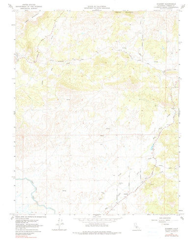United States Geological Survey Academy, CA (1964, 24000-Scale) digital map