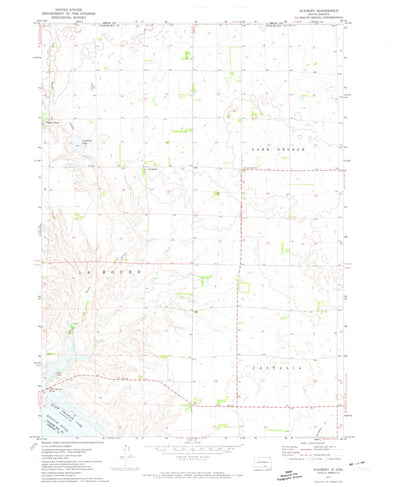 United States Geological Survey Academy, SD (1971, 24000-Scale) digital map