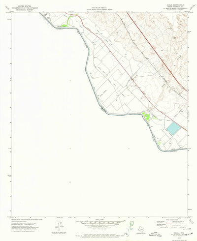 United States Geological Survey Acala, TX (1972, 24000-Scale) digital map