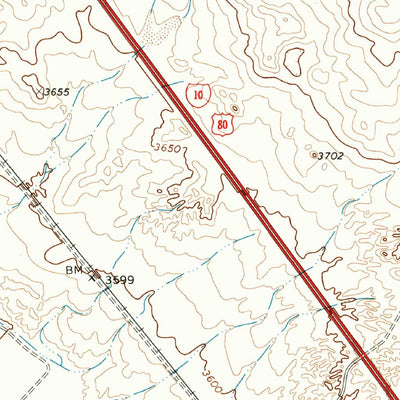 United States Geological Survey Acala, TX (1972, 24000-Scale) digital map