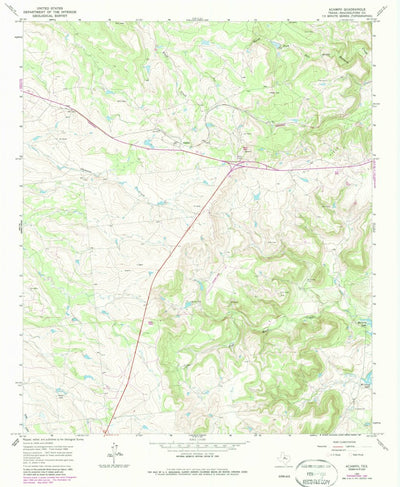 United States Geological Survey Acampo, TX (1965, 24000-Scale) digital map