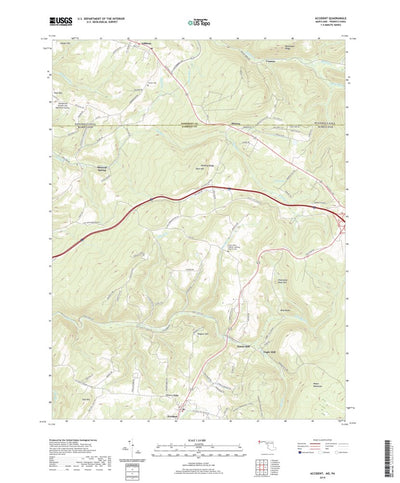 United States Geological Survey Accident, MD (2019, 24000-Scale) digital map