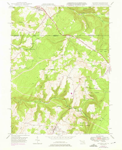 United States Geological Survey Accident, MD-PA (1948, 24000-Scale) digital map