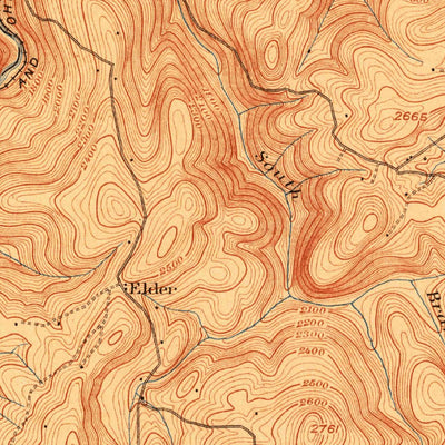 United States Geological Survey Accident, MD-PA-WV (1900, 62500-Scale) digital map